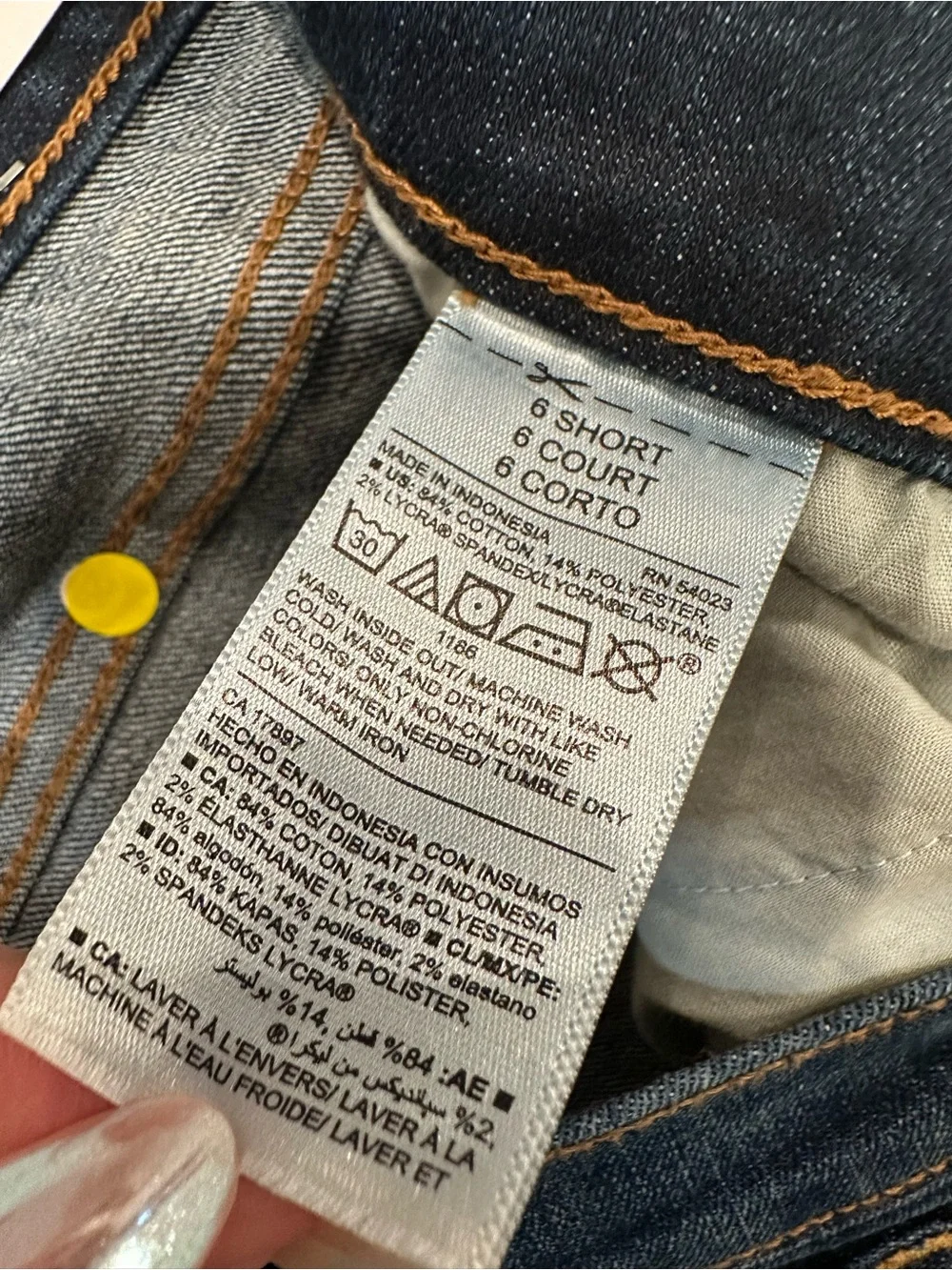 Old Navy measurements are